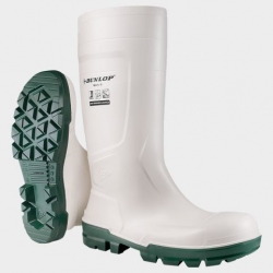 Ghete de protecție DUNLOP WORK-IT S4 SR FO LG ALB