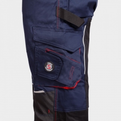 REVOLT 4STRETCH DARK BLUE/BLACK/RED Salopetă de lucru