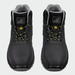 Pantofi de lucru înalți cu bombeu BWOLF SKYLER HI S3S – culoare neagră