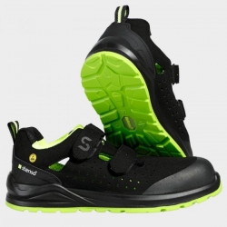 Sandale de lucru JETT S1PS ESD NEGRU/VERDE