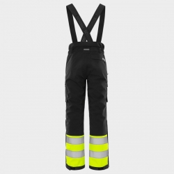 Pantaloni de lucru cu bretele FRISTADS HV WINTER galben/negru