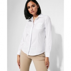 Cămașă de damă ALINEA albă cu mânecă lungă