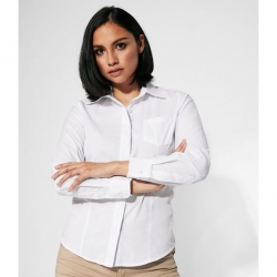 Cămașă de damă ALINEA albă cu mânecă lungă