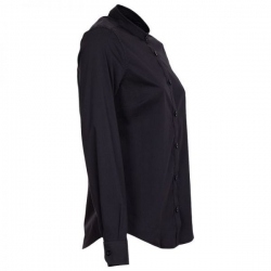 Cămașă pentru femei cu stand guler VELILLA NEGRU