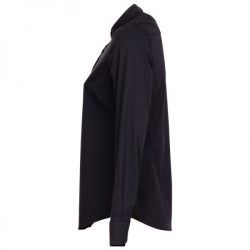 Cămașă pentru femei cu stand guler VELILLA NEGRU