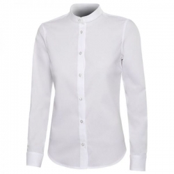 Cămașă pentru femei cu stand guler VELILLA ALB