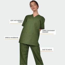 Set medical CESARE | olive
