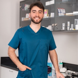 Tunică medicală Bwell MARCO Albastru caraibian