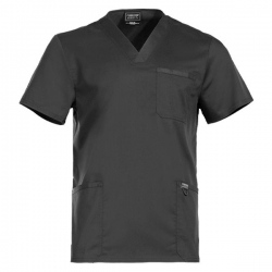 CHEROKEE V-NECK GREY WWE670. Men's medical tunic