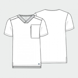 Tunică medicală CHEROKEE CK718A  Albastru deschis