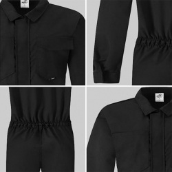 Salopetă de lucru integrală de vară BWOLF BRAVO Overall Negru