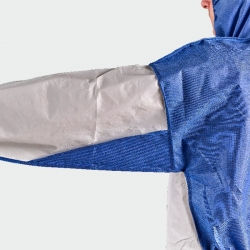 Salopetă integrală de unică folosință Ansell AlphaTec® 1800 COMFORT Bound Model 195 Alb