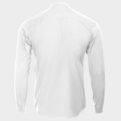 Cămașă pentru bărbați cu stand guler VELILLA ALB