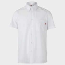 Cămașă cu mânecă scurtă de bărbați VELILLA WHITE