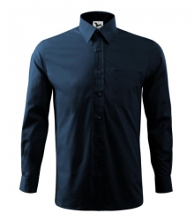 Cămașă pentru bărbați Style LS209 bleumarin