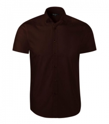 Cămașă pentru bărbați cu mânecă scurtă Flash260 maro închis
