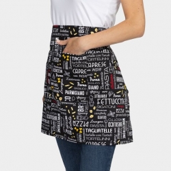 Șorț de lucru PALLTEX AMAYA cu print „Italian Food”