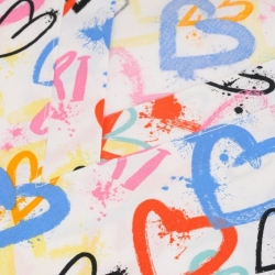 Tunică medicală BAMBINA „Inimi colorate”