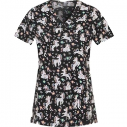 Tunică medicală BAMBINA print Flower Unicorns