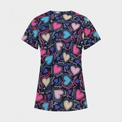 Tunică medicală BAMBINA print Forever Love