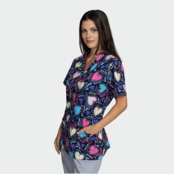 Tunică medicală BAMBINA print Forever Love