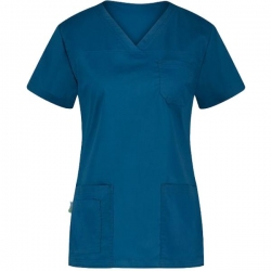 Tunică medicală de damă ANDREA, albastru caraibe