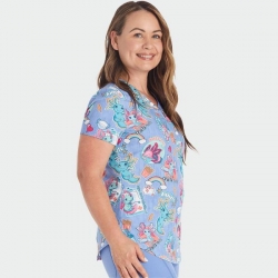 Tunică medicală CHEROKEE CK664 print Awesome Axolotls