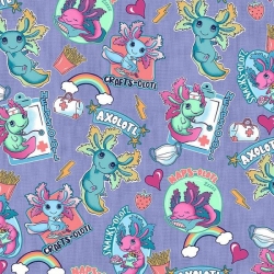 Tunică medicală CHEROKEE CK664 print Awesome Axolotls