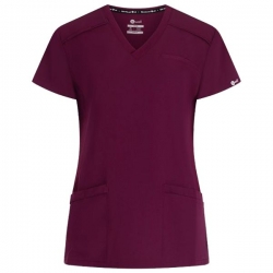Bluză medicală de damă JULIA burgundy