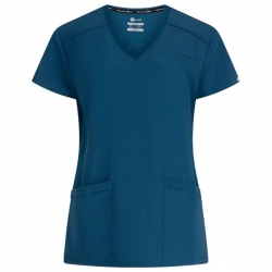 Bluză medicală de damă JULIA albastru caraibe