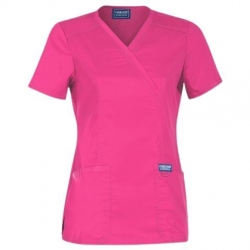 Tunică medicală de damă CHEROKEE WRAP ROZ WWE610