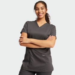 Tunică medicală de damă CHEROKEE V-NECK GRI WWE620