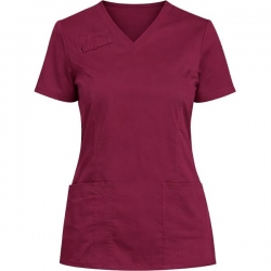 Tunică medicală CHEROKEE CORE STRETCH WWE4710 roșu vin