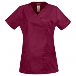 CHEROKEE WRAP VIȘINIU WWE4728 Tunică medicală pentru femei