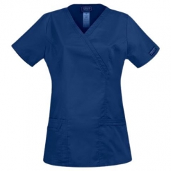 Tunică medicală pentru femei CHEROKEE WRAP ALBASTRU ÎNCHIS WWE4728