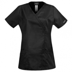 CHEROKEE WRAP NEGRU WWE4728 Tunică medicală pentru femei