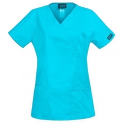 CHEROKEE WRAP TURQUOISE WWE4728 Tunică medicală pentru femei