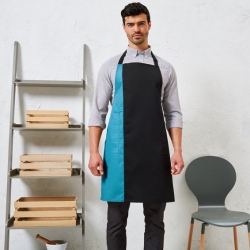 Șorț de lucru PREMIER PR162 Negru / Turcoaz