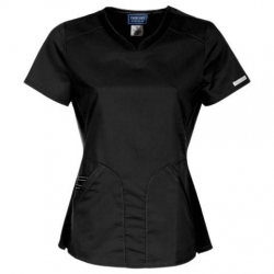 CHEROKEE V-NECK BLACK WWE601 Women's medical tunic