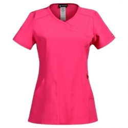 Tunică medicală pentru femei CHEROKEE WRAP ROZ CKE2625A