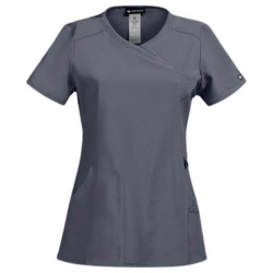 Tunică medicală pentru femei CHEROKEE WRAP GRI CKE2625A