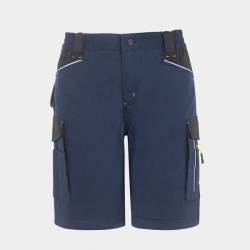 Set de lucru – pantaloni scurți Daytona albaștri și tricou Naos albastru închis