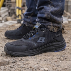 Pantofi de protecție joși cu bombeu TURBO REF S3S Negri