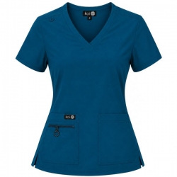 Tunică medicală de lucru BASICS 373 Albastru Caraibe