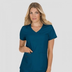 Tunică medicală de lucru BASICS 373 Albastru Caraibe