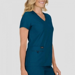 Tunică medicală de lucru BASICS 373 Albastru Caraibe