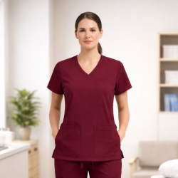 Tunică medicală TP3002 Vișinie