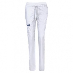 Pantaloni medicali de damă CHEROKEE MR TAPERED ALB WWE105