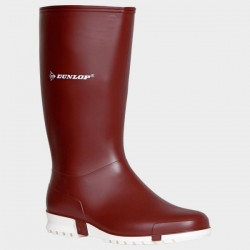 Cizme de lucru pentru femei Dunlop Sport BURGUNDY/WHITE