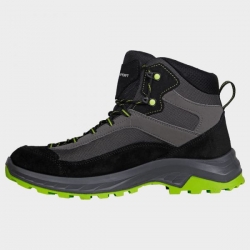 Încălțăminte de drumeție GARSPORT AVERAU MID BLACK/LIME